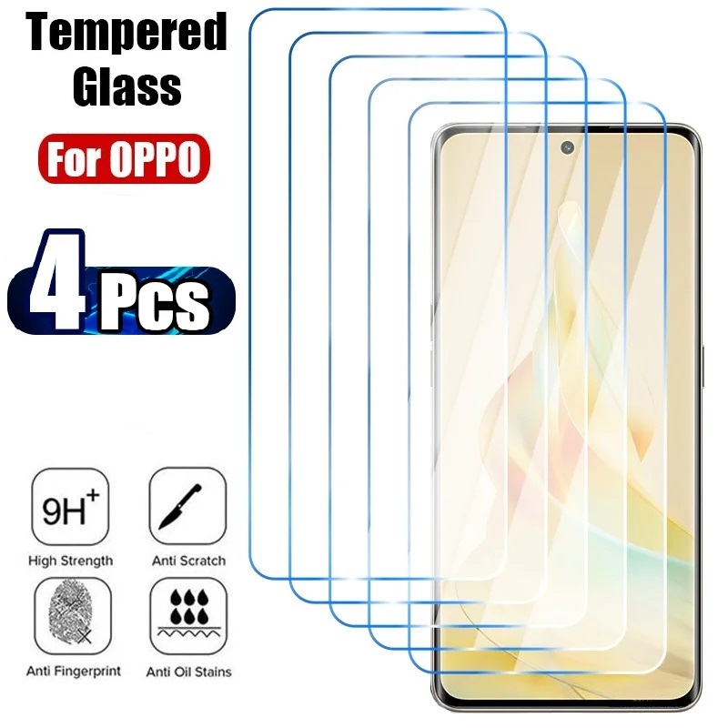 Oppo A78 - 4 ชิ้นกระจกนิรภัยสำหรับ OPPO A98 5G A79