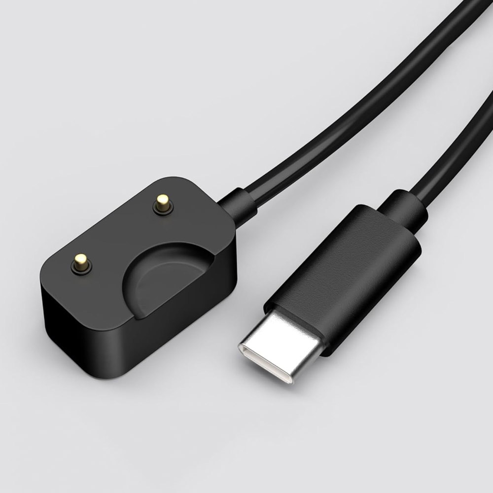Best Smartwatch Accessories - สายชาร์จ USB-C สีดำสำหรับ Samsung Galaxy Fit
