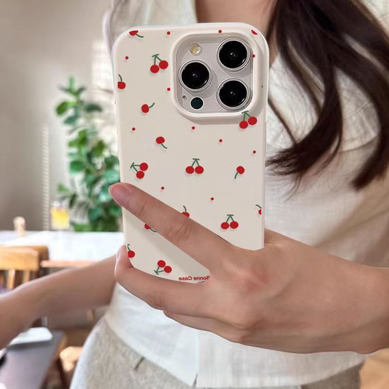 Samsung Galaxy A55 - น่ารักการ์ตูนเชอร์รี่ลิ้นจี่รูปแบบเคสโทรศัพท์สําหรับSamsung Galaxy S25 Ultra S24 FE