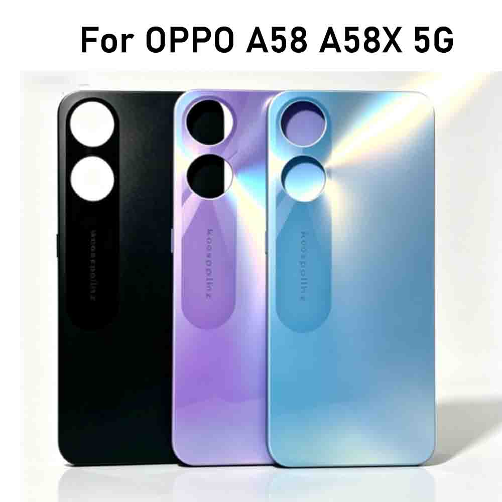 Oppo A78 - แผงใหม่สำหรับ OPPO A58 A58X 5G ฝาหลังกระจกสำหรับ