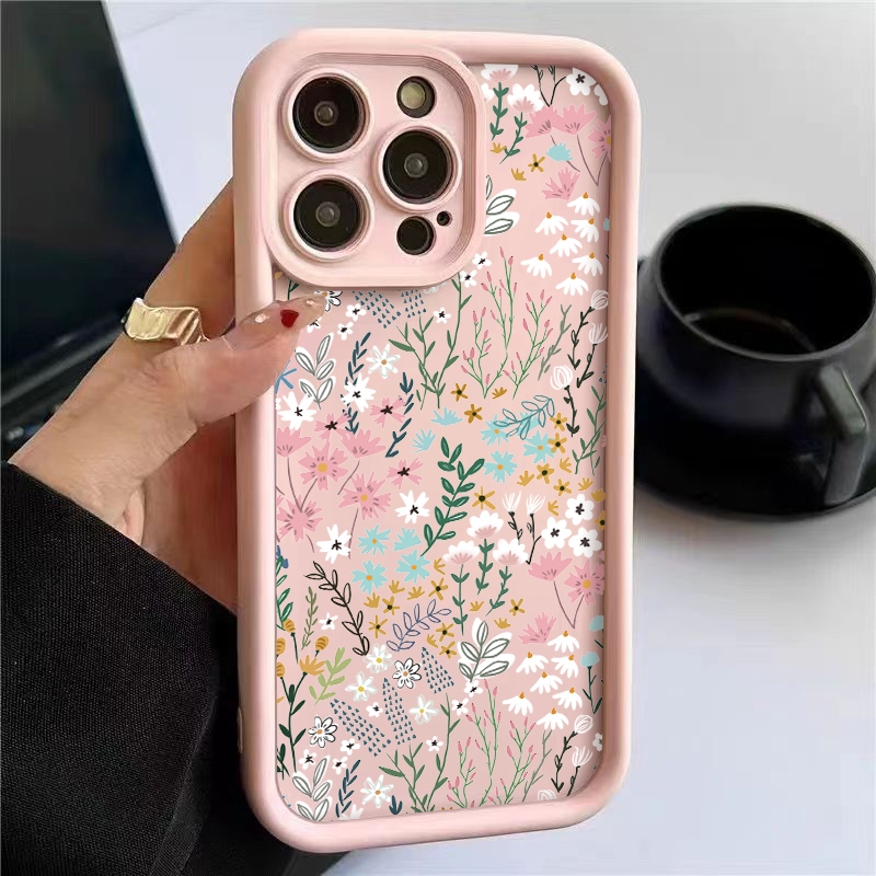 Xiaomi Redmi Note 14 - เคสไอโฟนลายดอกไม้สีชมพู สำหรับ Xiaomi Redmi Note 14
