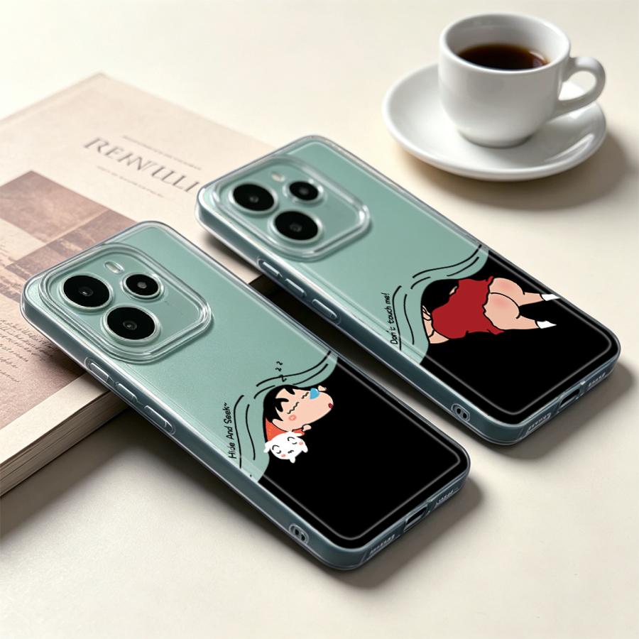 Xiaomi Redmi Note 14 - การ์ตูนชิน-ชานส์เคสโทรศัพท์แบบนุ่มสำหรับเสี่ยวมี่ เรดมี่ โน้ต 15 10S A4