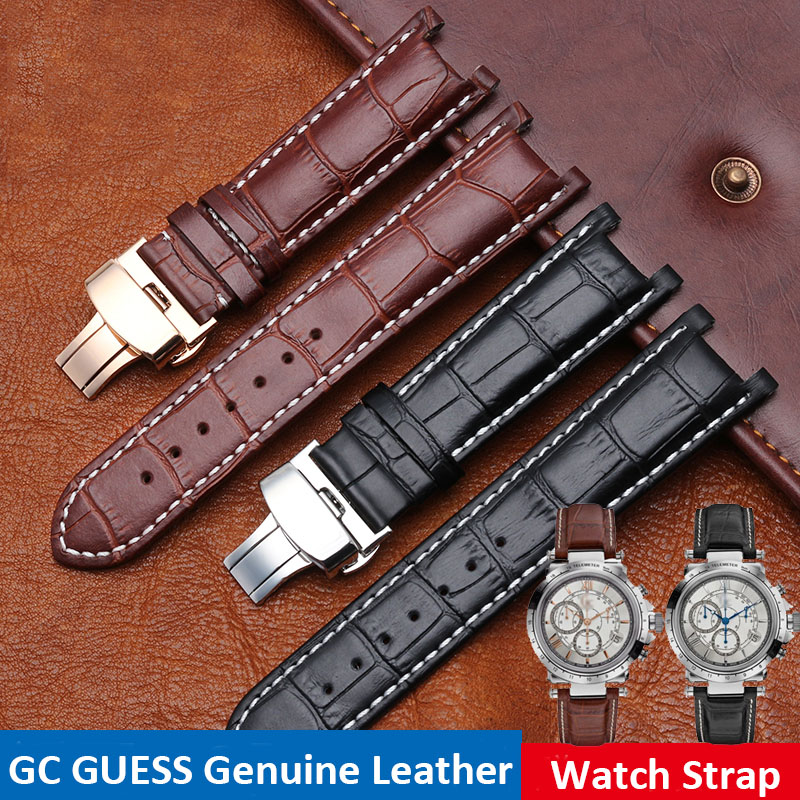 Smartwatch Guess - Notched หนังสายนาฬิกา 20*11 มม.22*13 มม.สําหรับ GC