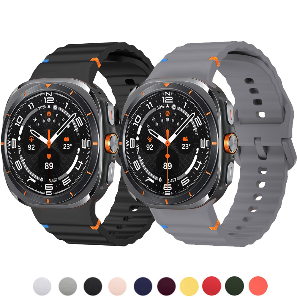 Samsung Smartwatch Ultra Accessories - สายนาฬิกาซิลิโคนสำหรับ Samsung Galaxy Watch 9 8
