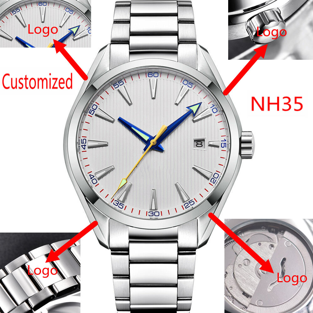 Accessories With Watch - โลโก้แบบกำหนดเอง 41 มม. นาฬิกาข้อมือผู้ชาย Miyota/NH35 ระบบออโตเมติก
