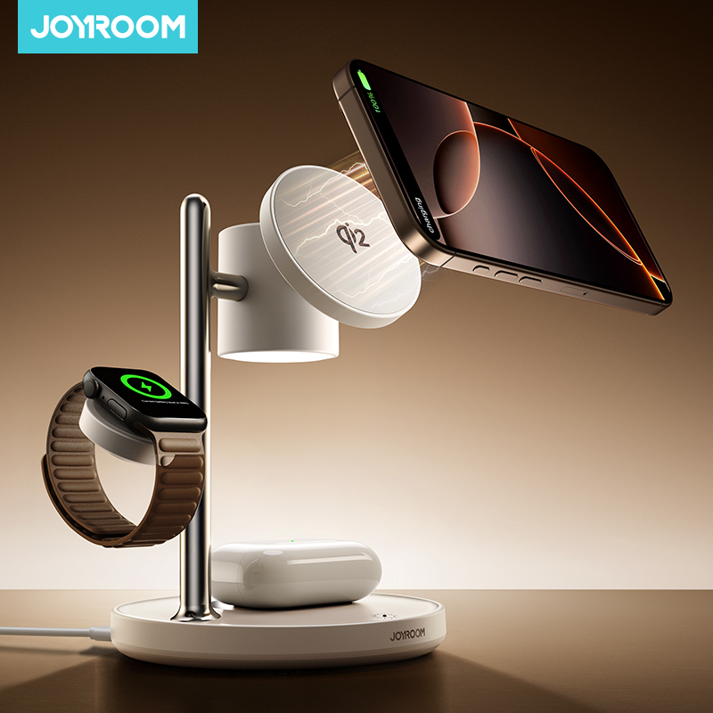 Wireless Charger Watch - สถานีชาร์จแม่เหล็ก Joyroom 4-in-1 สำหรับ iPhone 17-12