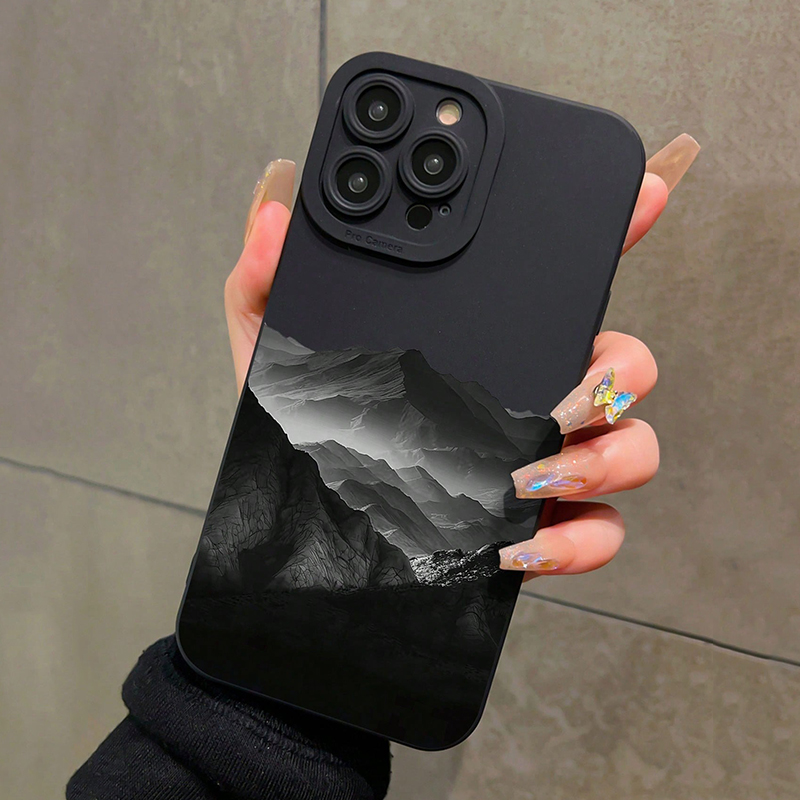 Xiaomi Redmi Note 14 - Black Mountain INSออกแบบซิลิโคนเคสโทรศัพท์สําหรับXiaomi Redmiหมายเหตุ 14 13