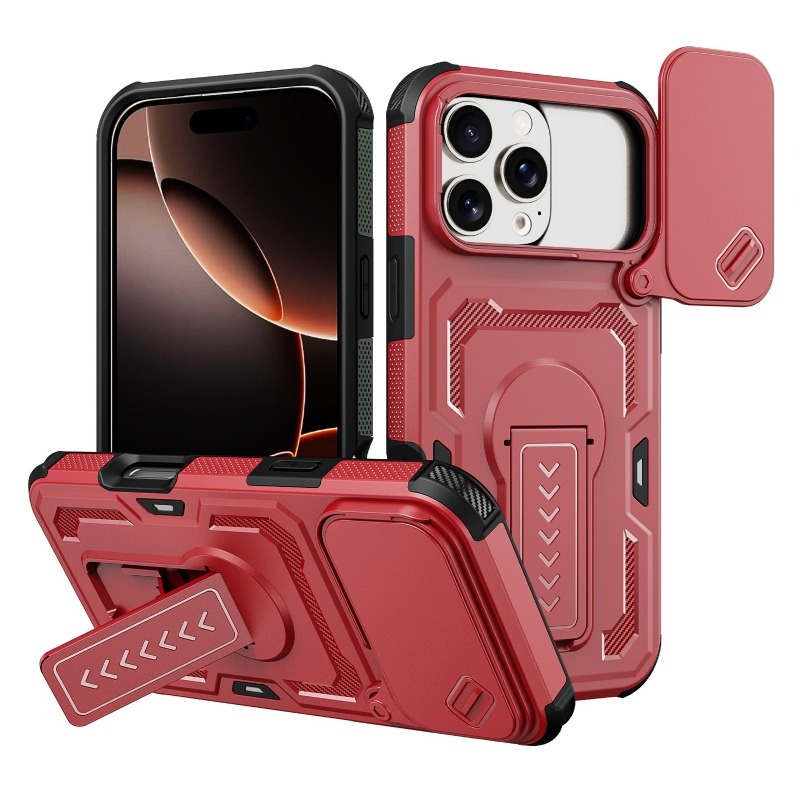 Magnetic Charging Stand - เคส iPhone 18 Pro Max พร้อมพื้นผิวคาร์บอนไฟเบอร์หรูหรา