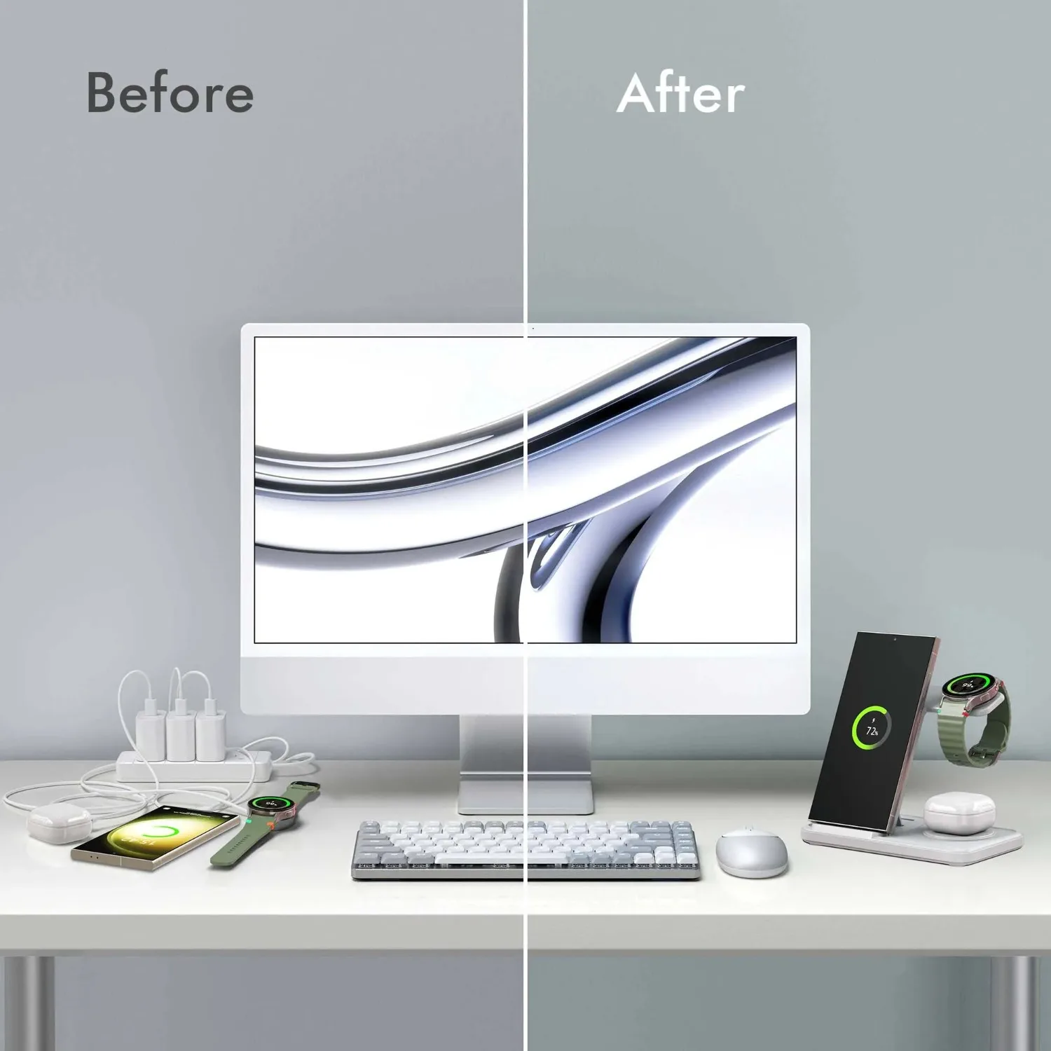 แท่นชาร์จไร้สาย 3-in-1 สำหรับ  - Wireless Charger Watch บทวิจารณ์และราคา