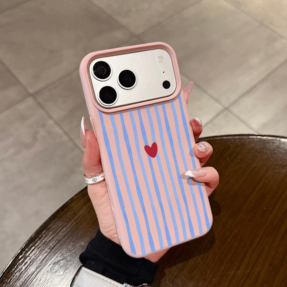 เคสโทรศัพท์ลายหัวใจลายทางแนวตั - Apple Iphone 15 Pro Max บทวิจารณ์และราคา