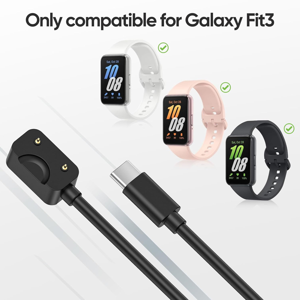 สายชาร์จ USB-C สีดำสำหรับ Sams - Best Smartwatch Accessories บทวิจารณ์และราคา