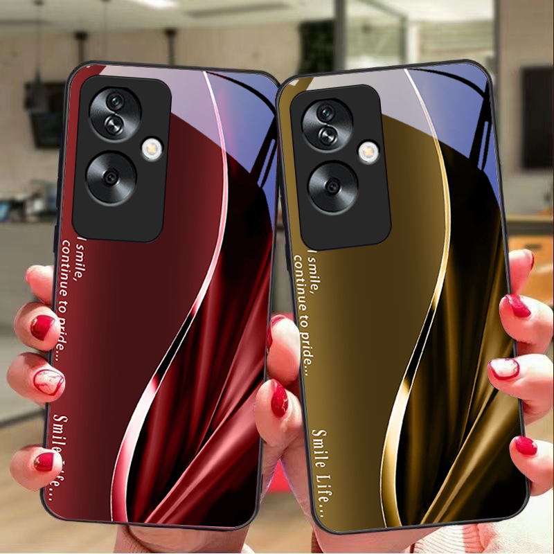 ใหม่นุ่มสีน้ําตาลสีแดงสําหรับO - Realme Note 50 บทวิจารณ์และราคา