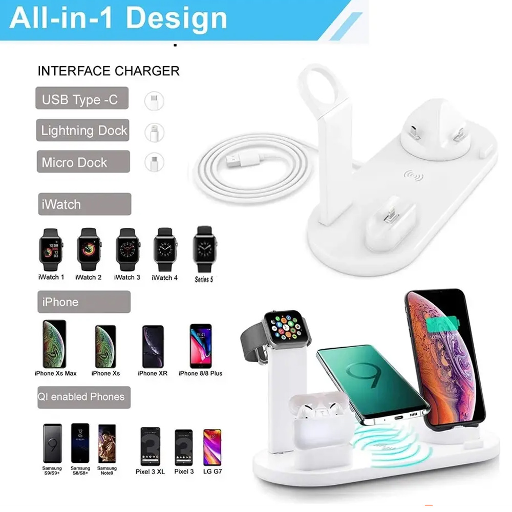แท่นชาร์จไร้สาย 30W 7 in 1 สำห - Wireless Charger Watch บทวิจารณ์และราคา