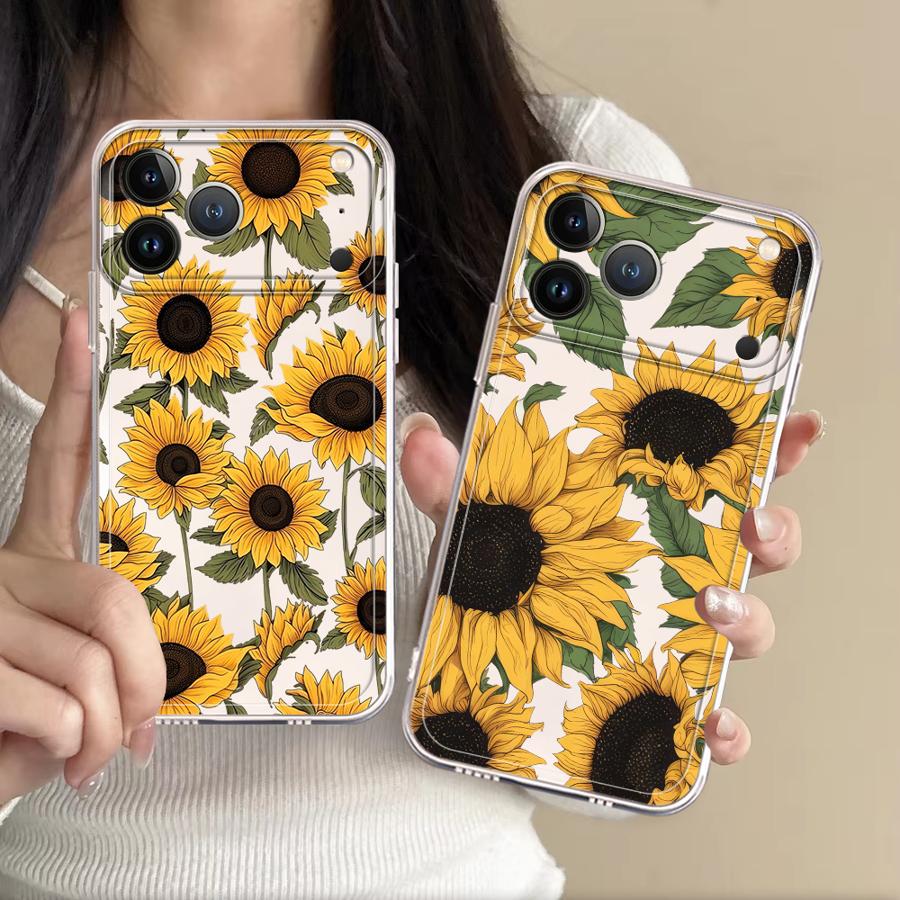 เคสลายดอกทานตะวันน่ารักสำหรับ  - Apple Iphone 15 Pro Max บทวิจารณ์และราคา
