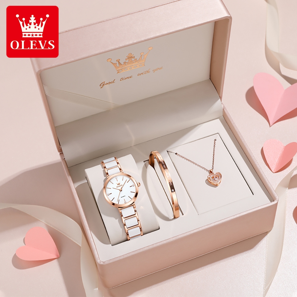 นาฬิกาข้อมือผู้หญิง OLEVS รุ่น - Accessories With Watch บทวิจารณ์และราคา