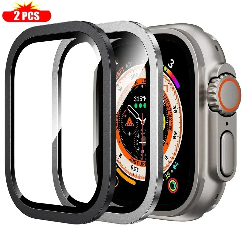2PCS กระจกนิรภัยสําหรับ Apple  - Apple Smartwatch Accessories บทวิจารณ์และราคา