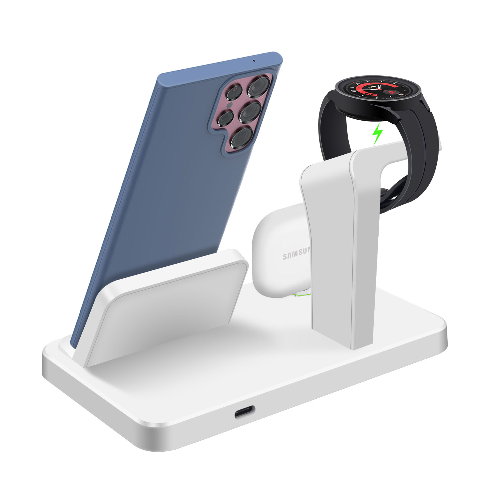 แท่นชาร์จไร้สายแบบ 3 in 1 พร้อ - Wireless Charger Watch บทวิจารณ์และราคา