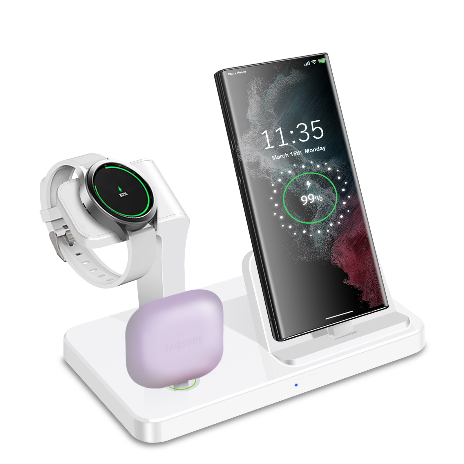 แท่นชาร์จไร้สายแบบ 3 in 1 พร้อ - Wireless Charger Watch บทวิจารณ์และราคา