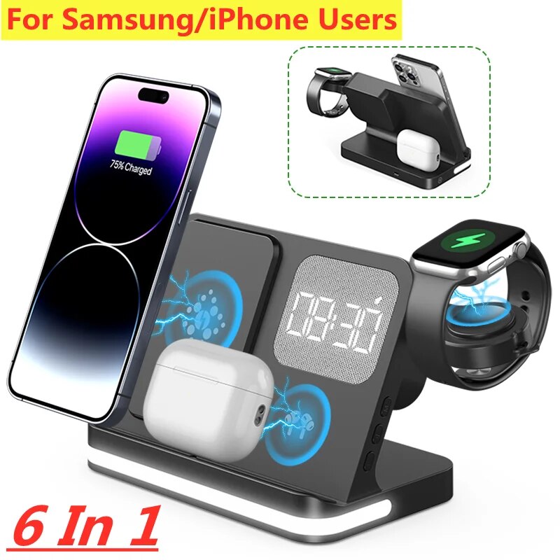 Wireless ChargerสําหรับiPhone  - Wireless Charger Watch บทวิจารณ์และราคา