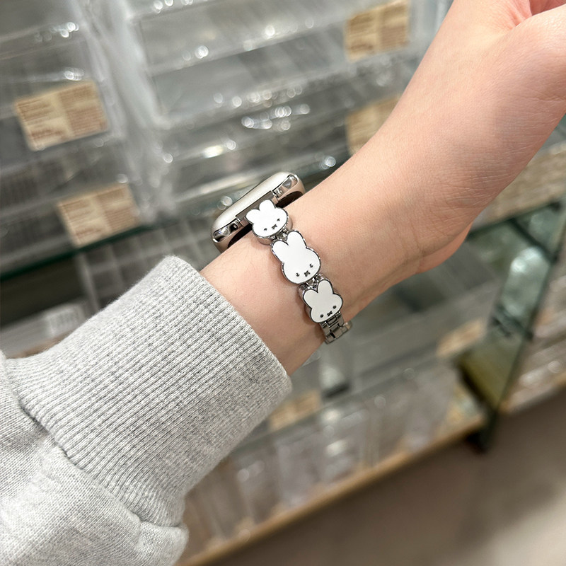 สายนาฬิกาหนังลายกระต่ายมิฟฟี่ส - Apple Smartwatch Accessories บทวิจารณ์และราคา