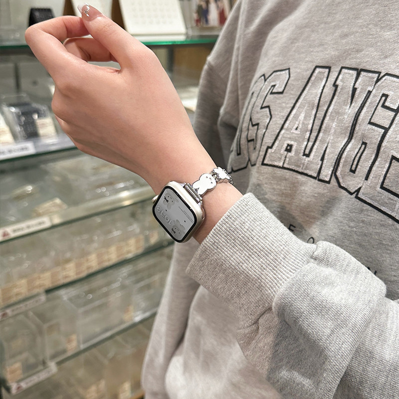 สายนาฬิกาหนังลายกระต่ายมิฟฟี่ส - Apple Smartwatch Accessories บทวิจารณ์และราคา