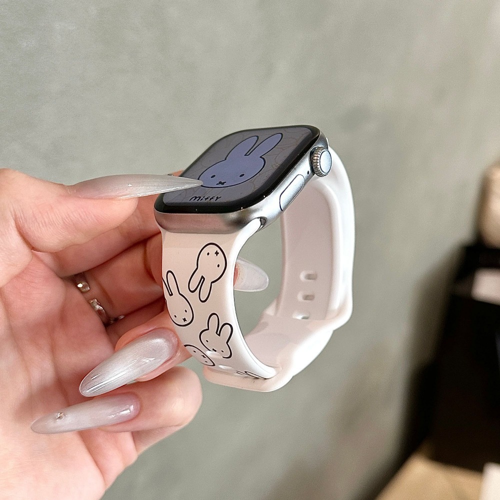 สายนาฬิกาการ์ตูนกระต่ายมิฟฟี่น - Apple Smartwatch Accessories บทวิจารณ์และราคา