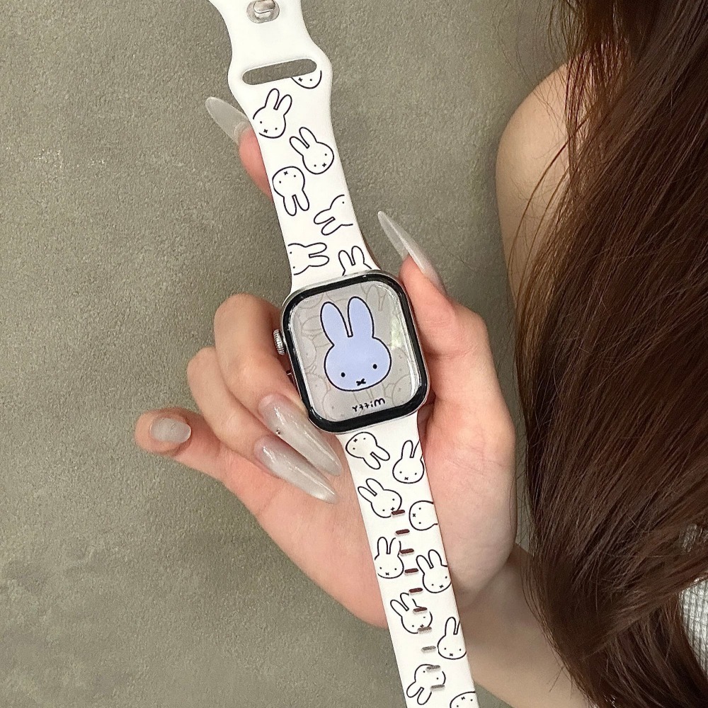 สายนาฬิกาการ์ตูนกระต่ายมิฟฟี่น - Apple Smartwatch Accessories บทวิจารณ์และราคา