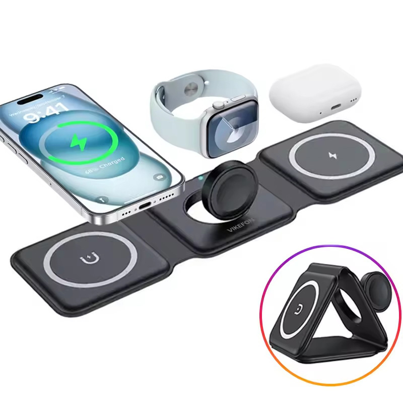 ที่ชาร์จไร้สายแบบพับได้แม่เหล็ - Wireless Charger Watch บทวิจารณ์และราคา
