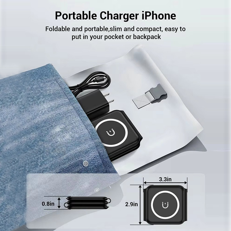 ที่ชาร์จไร้สายแบบพับได้แม่เหล็ - Wireless Charger Watch บทวิจารณ์และราคา