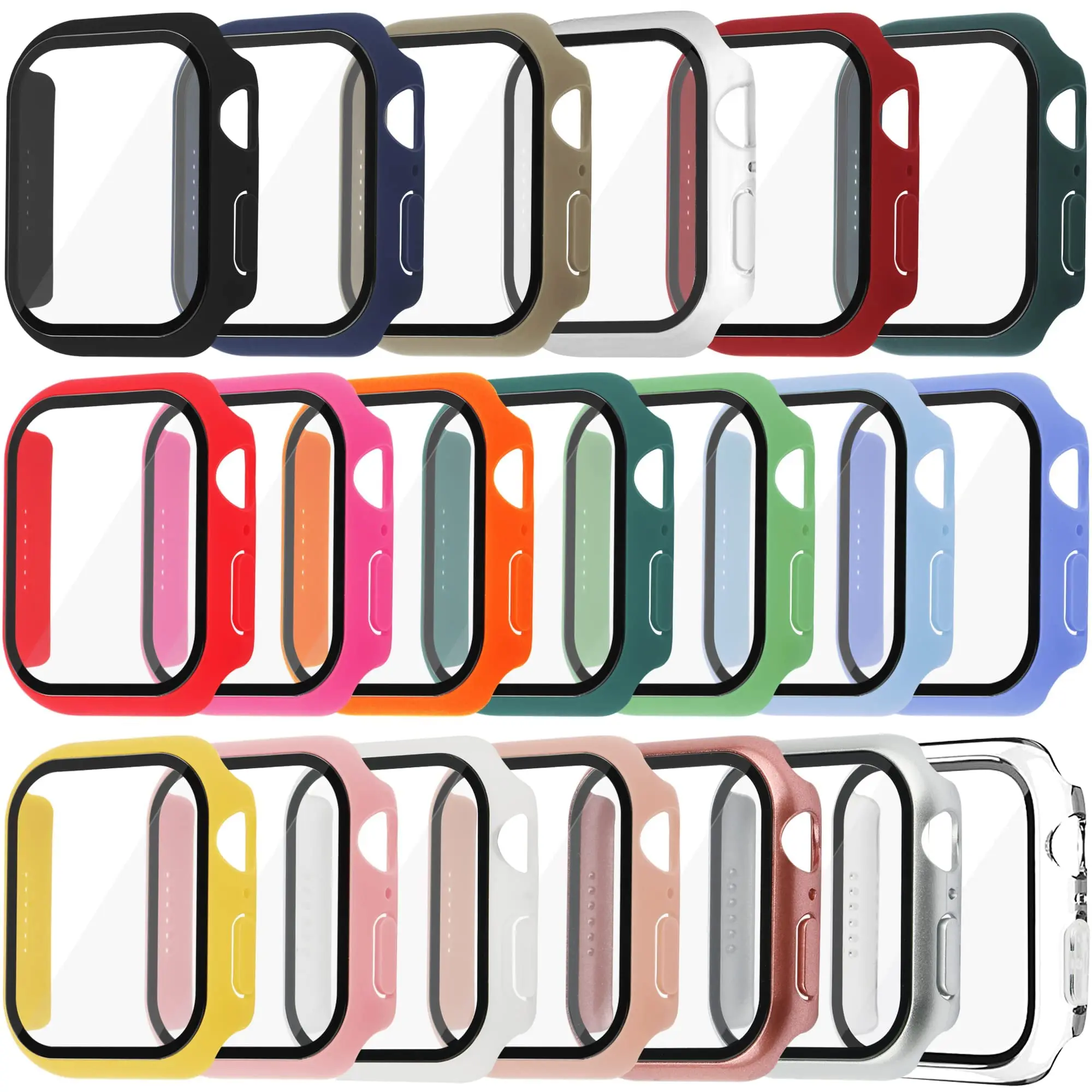 กระจกนิรภัย + ฝาครอบสําหรับ Ap - Apple Smartwatch Accessories บทวิจารณ์และราคา
