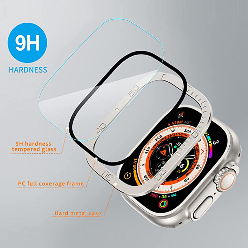 กระจกนิรภัยสำหรับแอปเปิ้ลวอตช์ - Smartwatch Case บทวิจารณ์และราคา