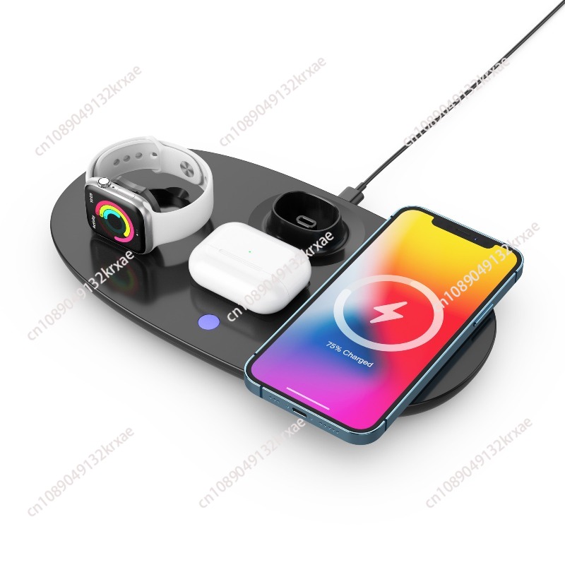 แท่นวางหูฟัง 4in1 สำหรับ Airpo - Wireless Charger Watch บทวิจารณ์และราคา