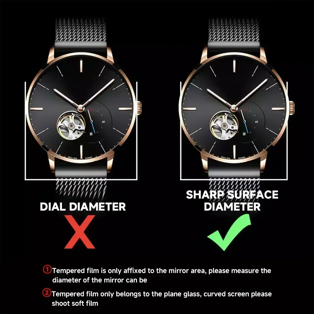 1-5PCS 26-46MmกระจกนิรภัยSmart - Motorola Smartwatch Accessories บทวิจารณ์และราคา