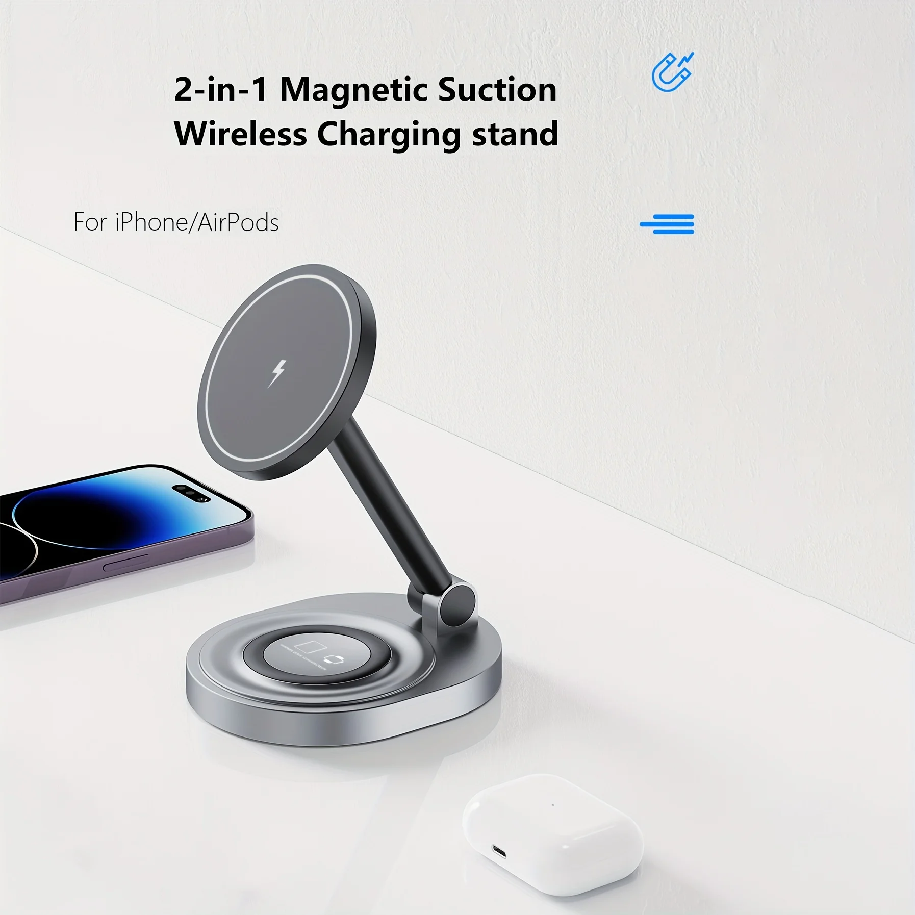 2 In 1 Magnetic Wireless Charg - Wireless Charger Watch บทวิจารณ์และราคา
