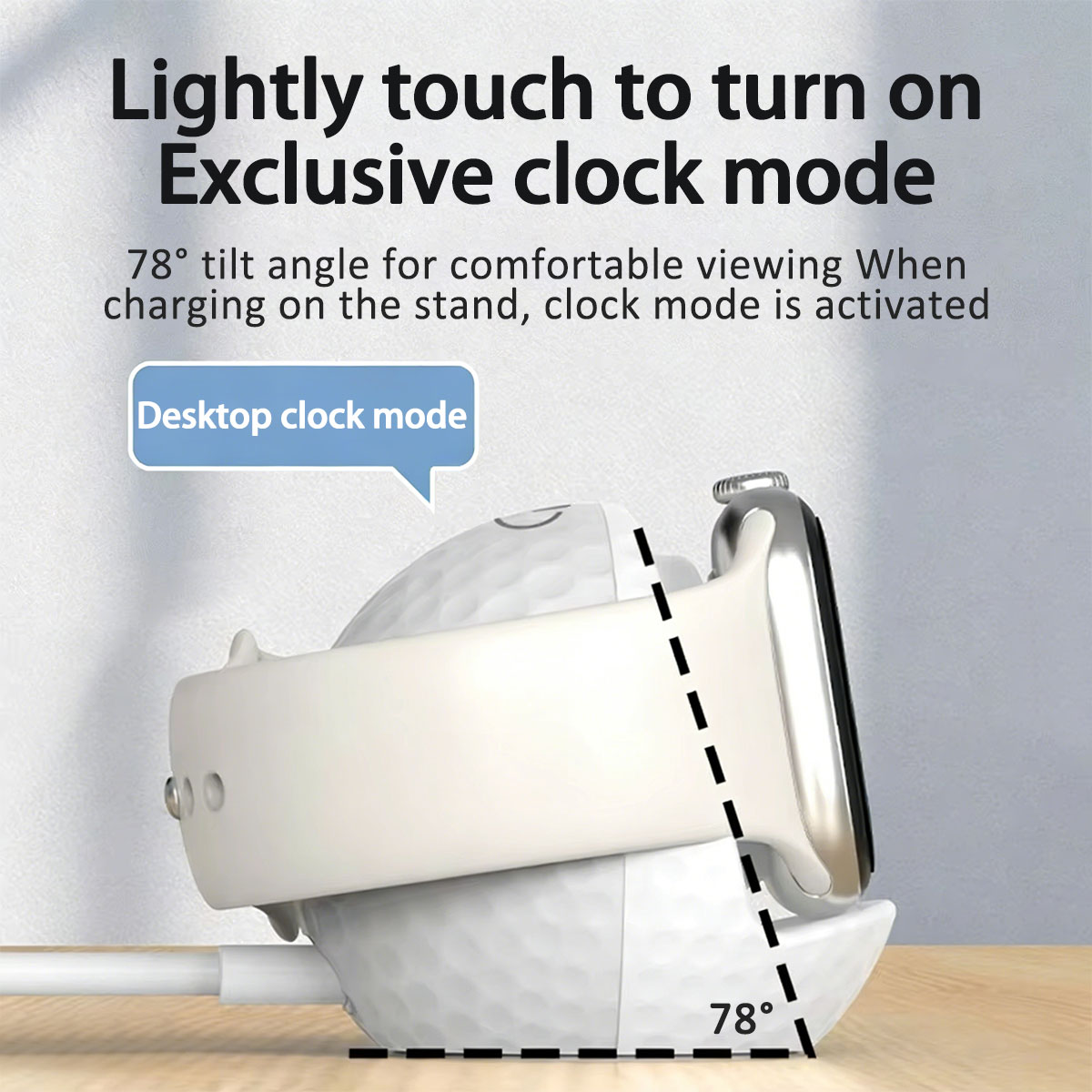 แท่นชาร์จไร้สายแบบพกพาพร้อมไฟ  - Wireless Charger Watch บทวิจารณ์และราคา