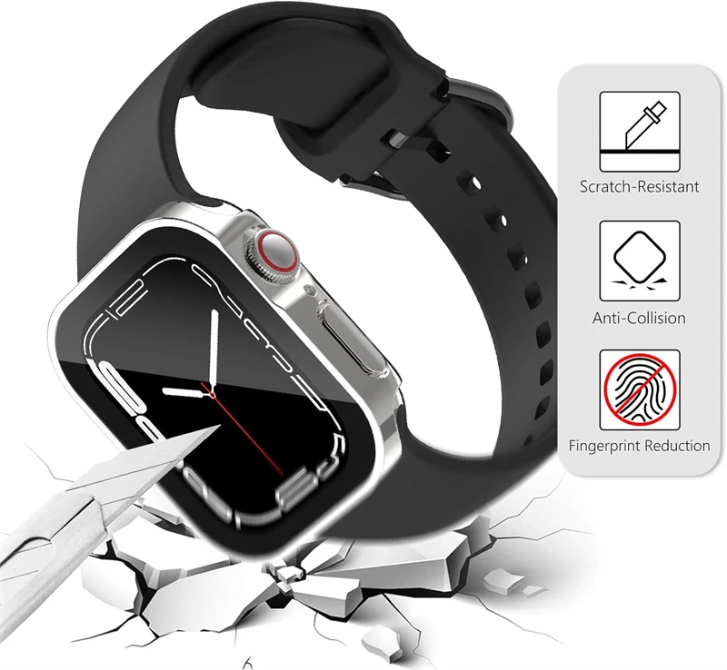 กันน้ํา Hard PC ป้องกันหน้าจอส - Smartwatch Case บทวิจารณ์และราคา