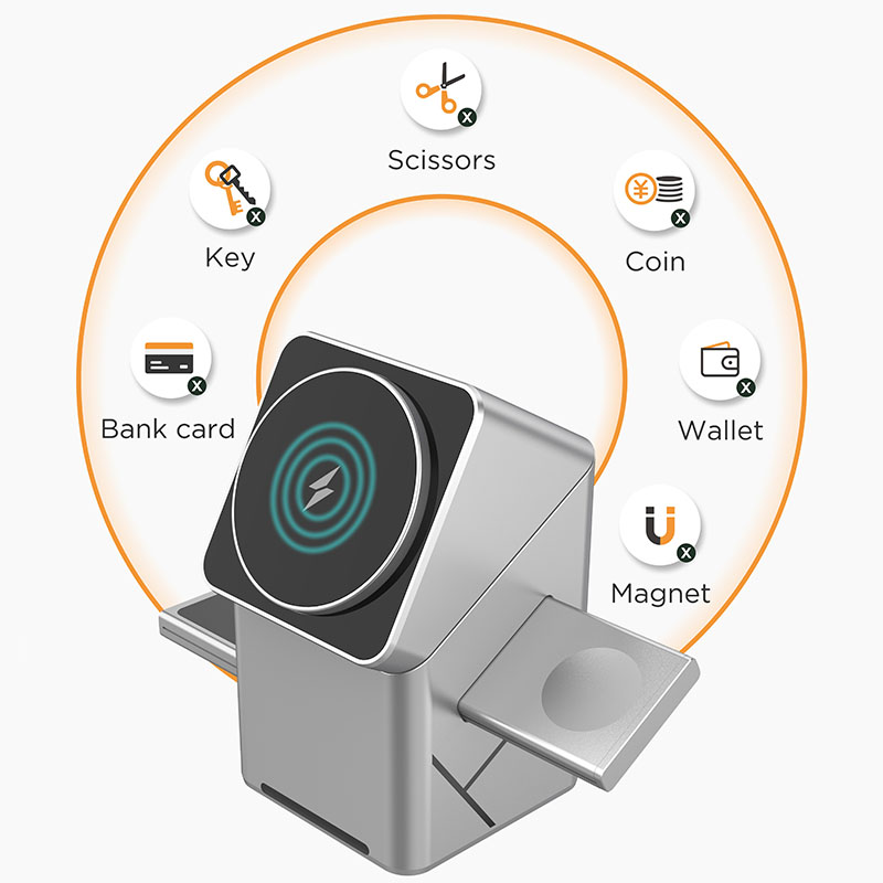 แท่นชาร์จไร้สายแบบหมุนได้ 15W  - Wireless Charger Watch บทวิจารณ์และราคา