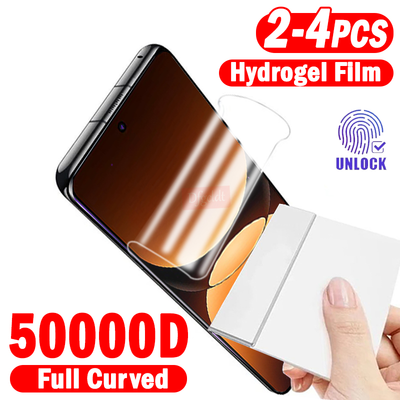 2-4 ชิ้นฟิล์มไฮโดรเจลโค้งเต็มร - Realme Gt 6 บทวิจารณ์และราคา